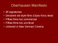 Oberhausen Manifesto PowerPoint PPT Presentation