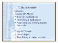 Cultural tourism PowerPoint PPT Presentation