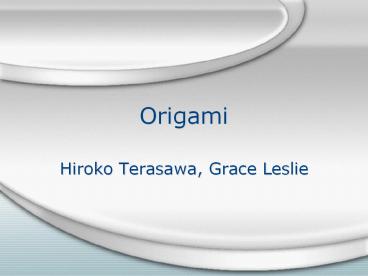 Origami