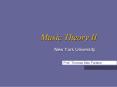 Music Theory II PowerPoint PPT Presentation