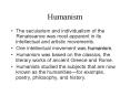Humanism PowerPoint PPT Presentation