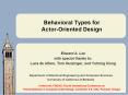 Behavioral Types for ActorOriented Design PowerPoint PPT Presentation