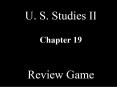 U. S. Studies II PowerPoint PPT Presentation