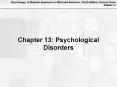 Chapter 13: Psychological Disorders PowerPoint PPT Presentation