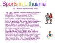 ... small contingent of athletes from Lithuania did ... Vir PowerPoint PPT Presentation