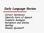 Daily Language Review