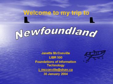 Welcome to my trip to