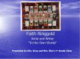 Faith Ringgold PowerPoint PPT Presentation