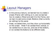 Layout Managers