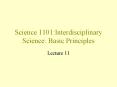 Science 1101:Interdisciplinary Science: Basic Principles PowerPoint PPT Presentation