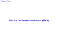 Tactical Implementation Plans (TIP PowerPoint PPT Presentation