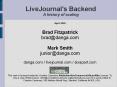 LiveJournal's Backend A history of scaling PowerPoint PPT Presentation