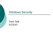 Windows Security