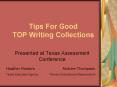 Tips For Good TOP Writing Collections PowerPoint PPT Presentation