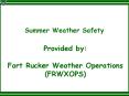 Summer Weather Safety PowerPoint PPT Presentation