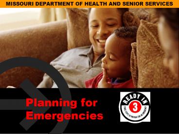 MISSOURI DEPARTMENT OF HEALTH AND SENIOR SERVICES