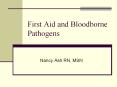 First Aid and Bloodborne Pathogens PowerPoint PPT Presentation