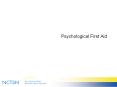 Psychological First Aid PowerPoint PPT Presentation