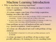 Machine Learning Introduction