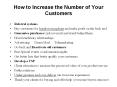 How to Increase the Number of Your Customers PowerPoint PPT Presentation