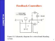 Figure 8.1 Schematic diagram for a stirred-tank blending system.