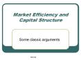 Market Efficiency and Capital Structure PowerPoint PPT Presentation
