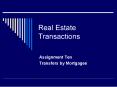 Real Estate Transactions PowerPoint PPT Presentation