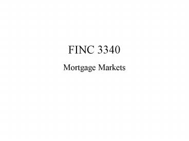 FINC 3340