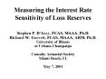 Measuring the Interest Rate Sensitivity of Loss Reserves PowerPoint PPT Presentation