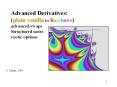 Advanced Derivatives: (plain vanilla to Rainbows) advanced swaps Structured notes exotic options PowerPoint PPT Presentation