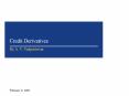 Credit Derivatives PowerPoint PPT Presentation