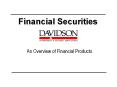 Financial Securities