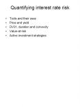 Quantifying interest rate risk PowerPoint PPT Presentation
