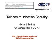 Telecommunication Security