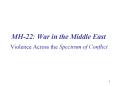 MH-22: War in the Middle East PowerPoint PPT Presentation