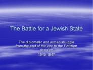 The Battle for a Jewish State