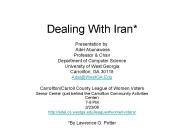 Dealing With Iran*