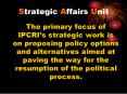 Strategic Affairs Unit PowerPoint PPT Presentation