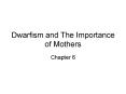 Dwarfism and The Importance of Mothers PowerPoint PPT Presentation