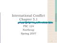 International Conflict Chapter 5.1 PowerPoint PPT Presentation