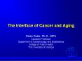 The Interface of Cancer and Aging PowerPoint PPT Presentation