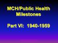 Department of Maternal and Child Health PowerPoint PPT Presentation