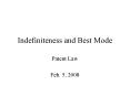 Indefiniteness and Best Mode PowerPoint PPT Presentation