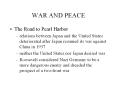 WAR AND PEACE PowerPoint PPT Presentation