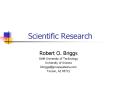 Scientific Research PowerPoint PPT Presentation