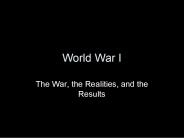 World War I