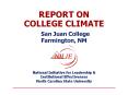 REPORT ON COLLEGE CLIMATE San Juan College Farmington, NM PowerPoint PPT Presentation