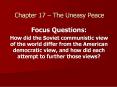 Chapter 17 The Uneasy Peace PowerPoint PPT Presentation