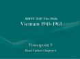 AMST 3100 The 1960s Vietnam 19451963 PowerPoint PPT Presentation