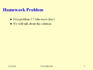 Homework Problem